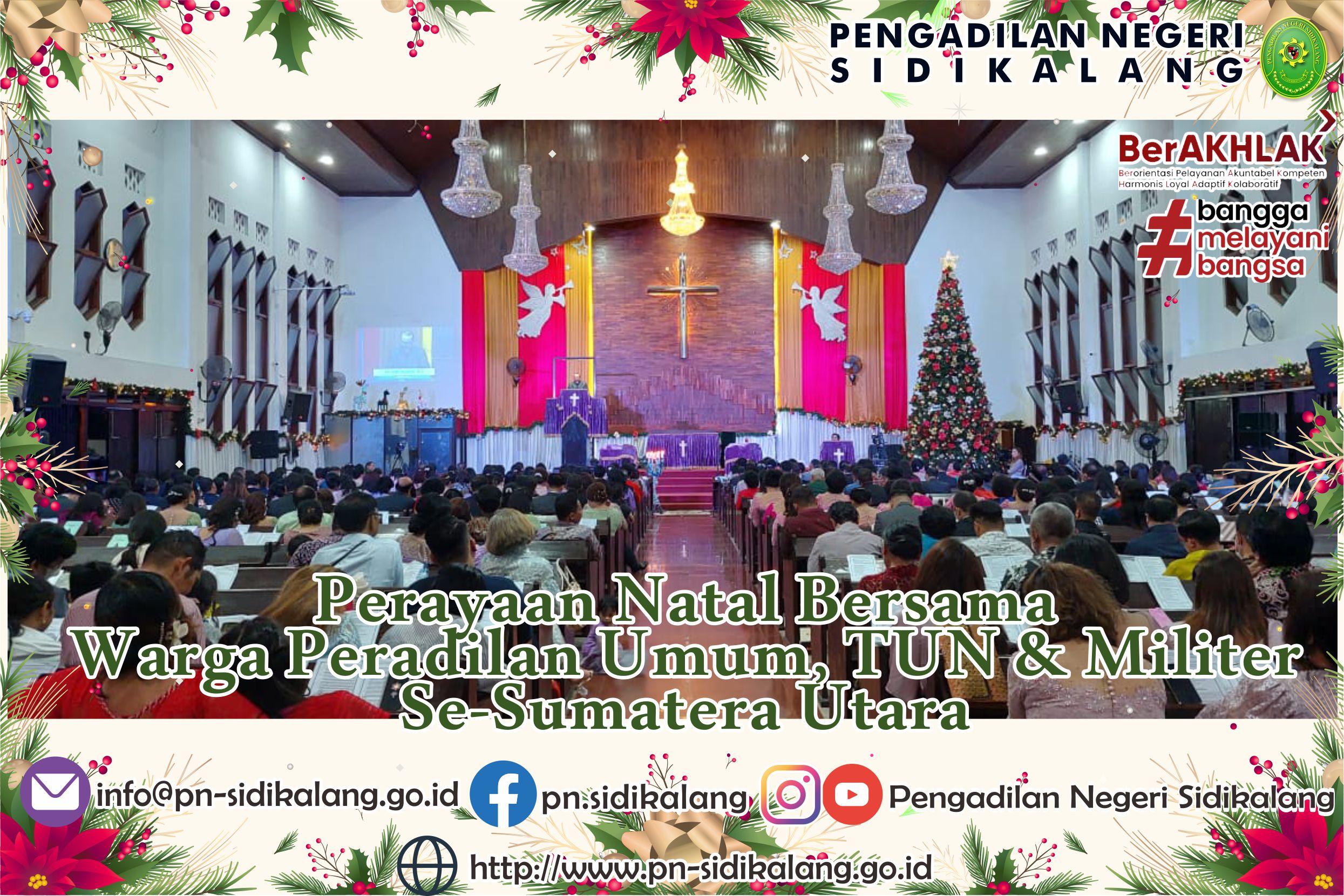Perayaan Natal Warga Peradilan Umum, TUN dan Militer Se-Sumatera Utara